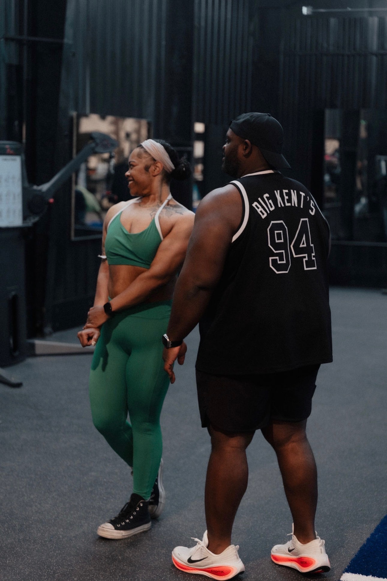 Big Kent coaching a client during a training session